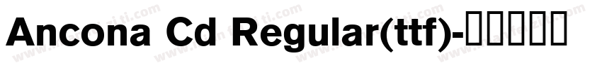 Ancona Cd Regular(ttf)字体转换